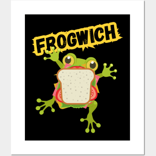 cute frog-witch Posters and Art